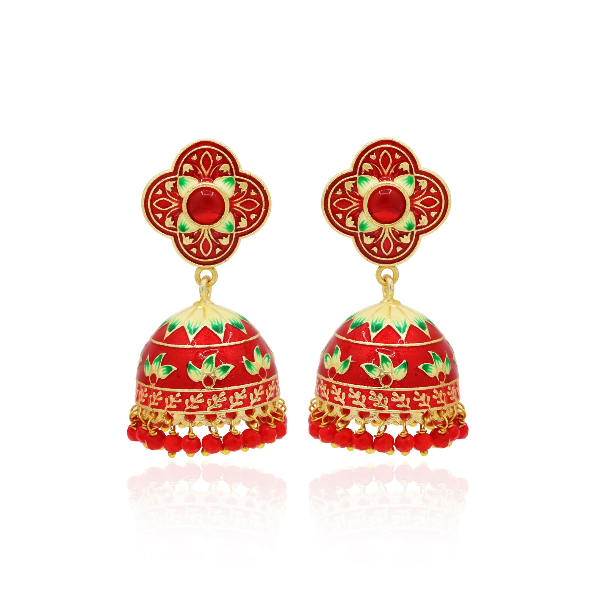 Amazon.com: Royal Bling Bollywood Traditional Indian Jewelry Maroon Jhumki/Jhumka  Earrings for Women: Clothing, Shoes & Jewelry